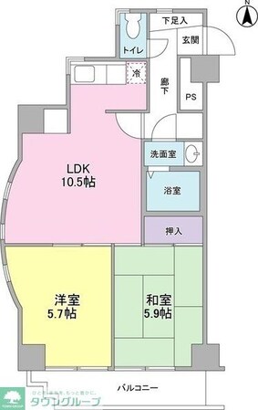 グランディオスTNの物件間取画像